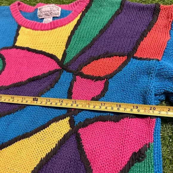 Vintage Color Block Sweater by Reference Point - Picture 2 of 5